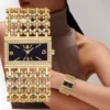 Midnight Luxe Crystal Bracelet Watch