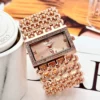 Rose Glam Crystal Bracelet Watch